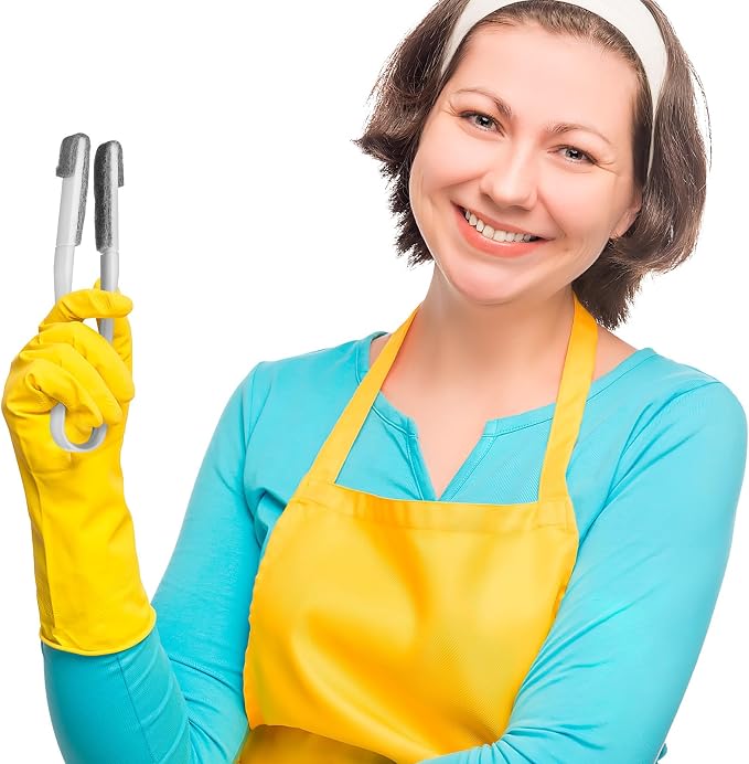 Blind Cleaner Duster Tool with 1 Clip and 6 Replaceable Brush Heads, Microfiber - Image 4