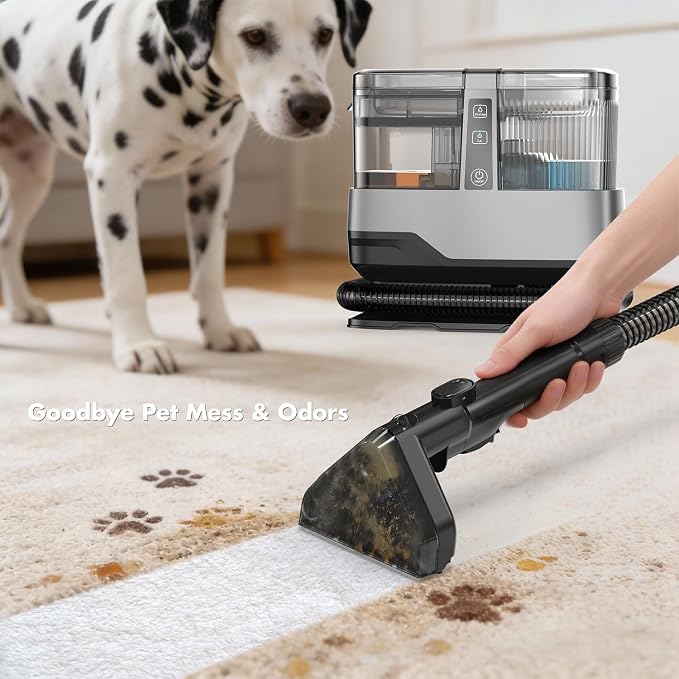 Portable Carpet & Upholstery Spot Cleaner Machine 20Kpa Power Suction Carpet - Image 4
