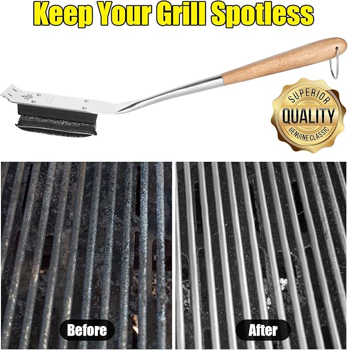 BBQ Replaceable Scraper Cleaning Head, Durable - Image 6