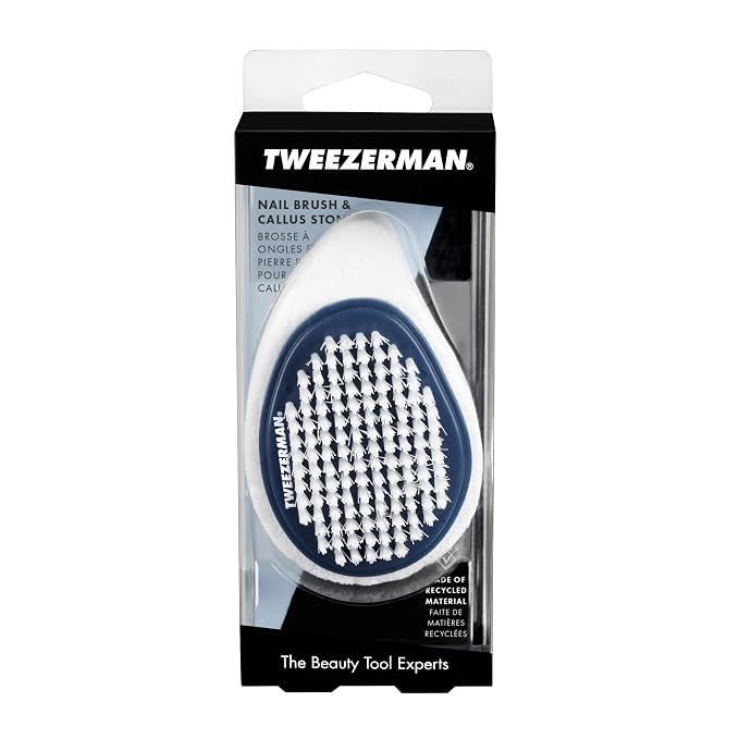 Tweezerman Exclusive Dual Surface Nail Brush & Callus Combo, Evening Blue - Image 8