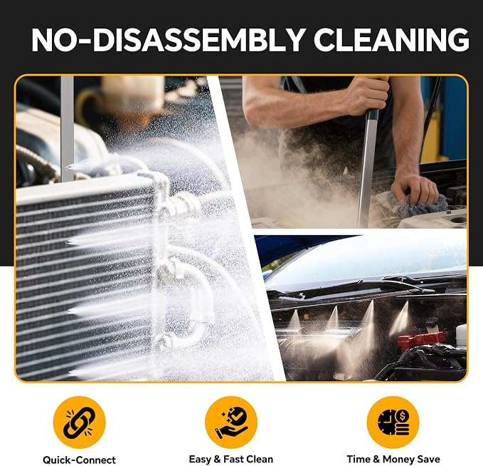 Upgraded 47" Radiator Pressure Washer Cleaning Wand: Thickened Heavy Duty - Image 4