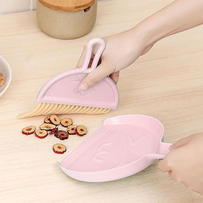 Mini Broom and Dustpan Set for Desk, Small Hanging Keyboard Cleaning Kit - Image 4