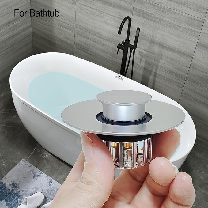 Bathtub Stopper | Shower Drain Hair Catcher, Pop-up Tub Stopper - Image 2