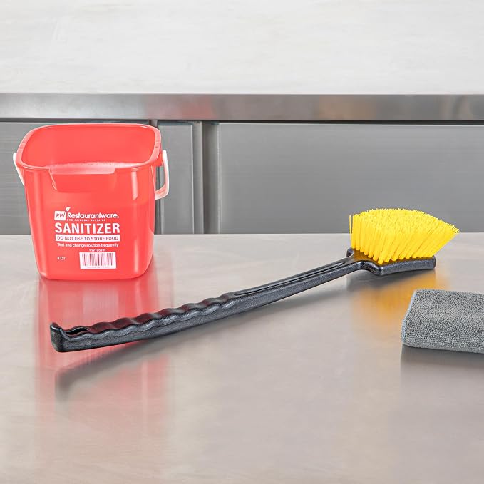Restaurantware Heavy-Duty Scrub Brush 1 Count 20Inch Plastic Handle - Image 7