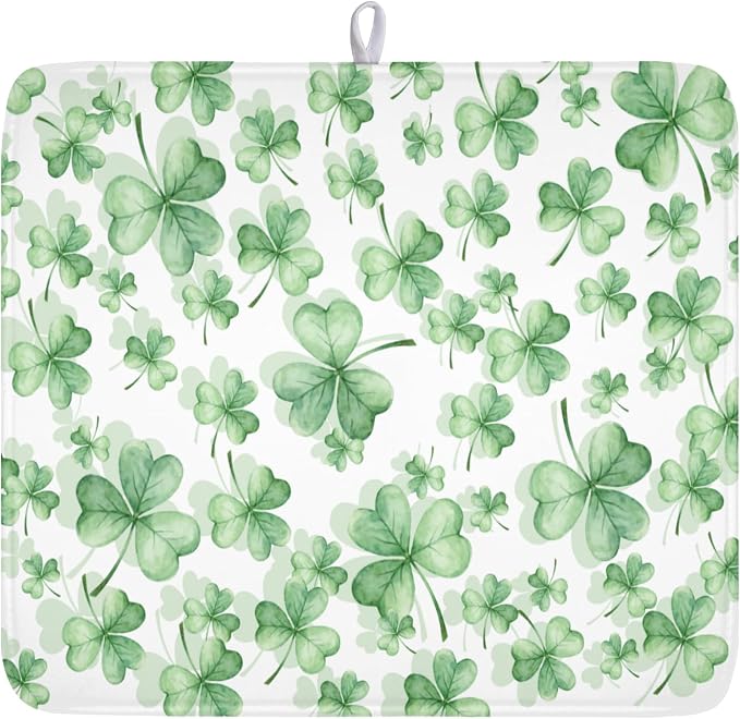 St Patrick's Day Dish Drying Mat by Sweetshow