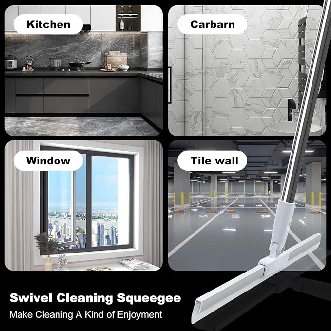 Rubber Squeegee Broom for Floor, Silicone Pet Hair Remover, Magic Squeegee - Image 4