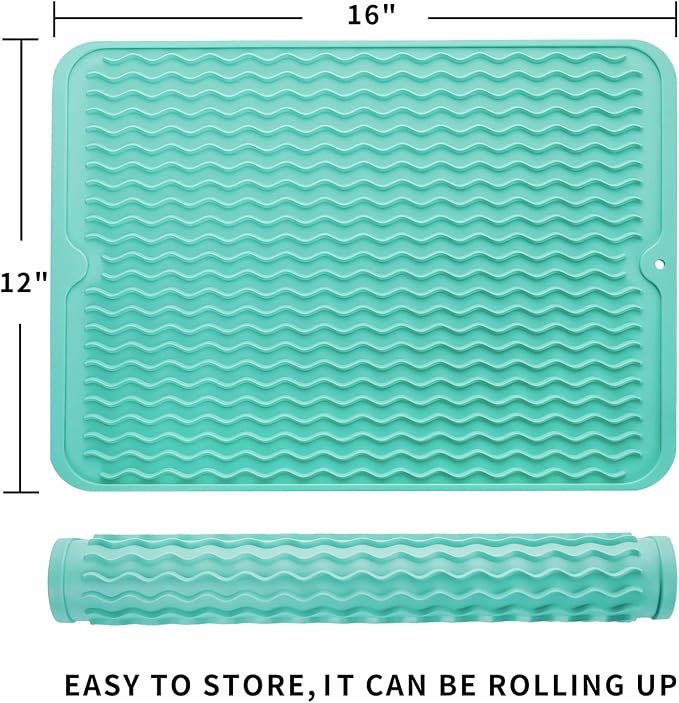 Silicone Dish Drying Mat for Multiple Usage, Easy clean, Eco-friendly, - Image 2