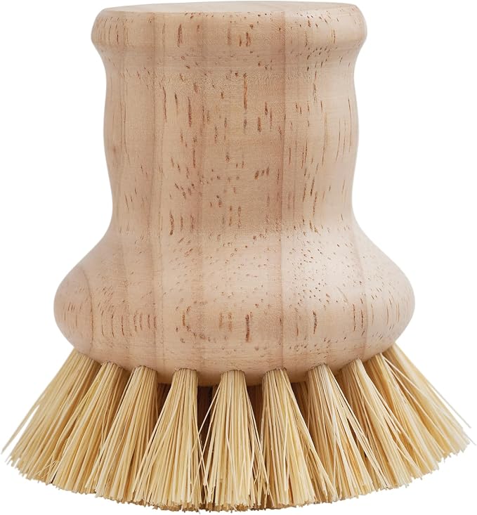 HIC Harold Import Co. Kitchen Natural Bristle Dish Pan Scrub Brush, Non-Scratch by HIC