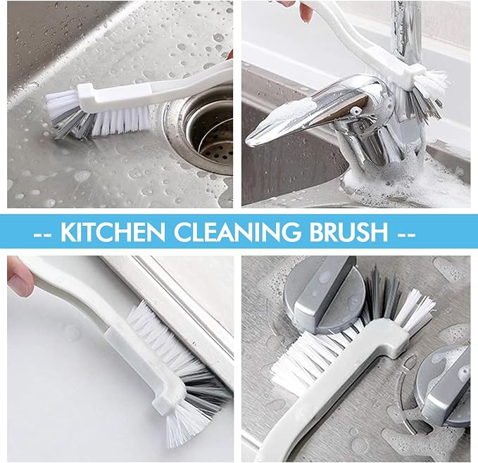 Dish Scrub Brush 8PCS Small Scrub Brush Nylon Gap Cleaning Brush - Image 3