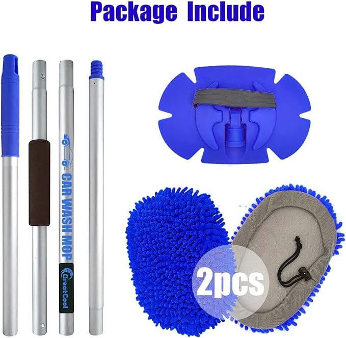 62" Car Wash Brush Mop Kit - Image 7
