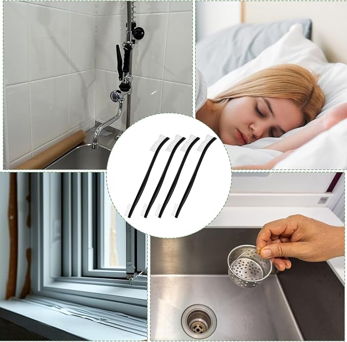 4 Pcs Small Cleaning Brushes, Nylon Bristles Small Detailing Crevice Brush - Image 7