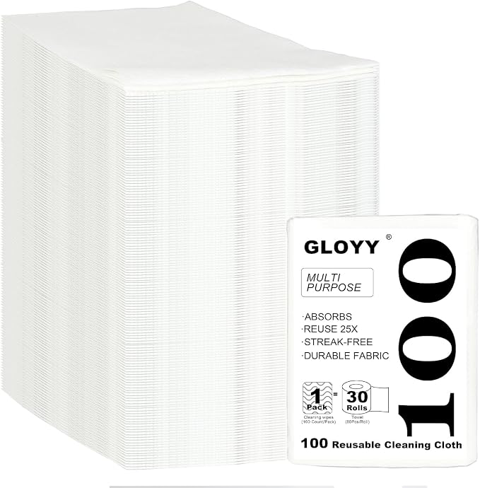 Disposable Dish Cloth and Cleaning Handi Wipes, Bathroom and Windows by GLOYY
