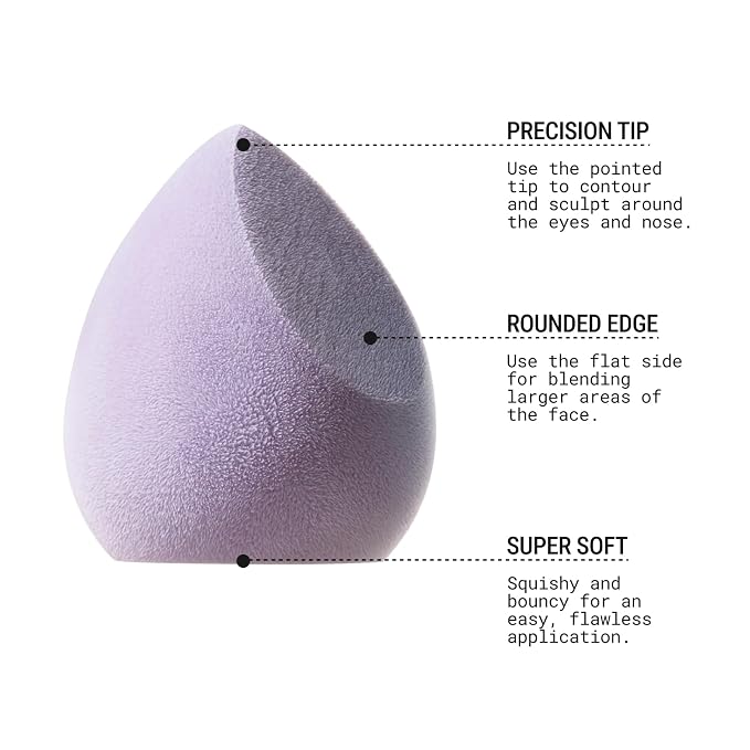 JUNO & Co. Microfiber Makeup Sponge, Dual Layer Technology - Image 4
