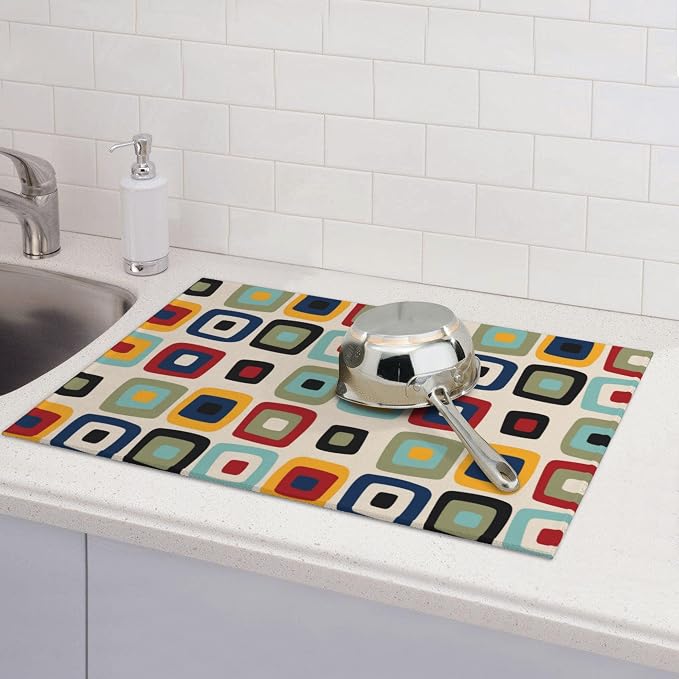 Mid Century Modern Retro Dish Drying Mat - Image 5