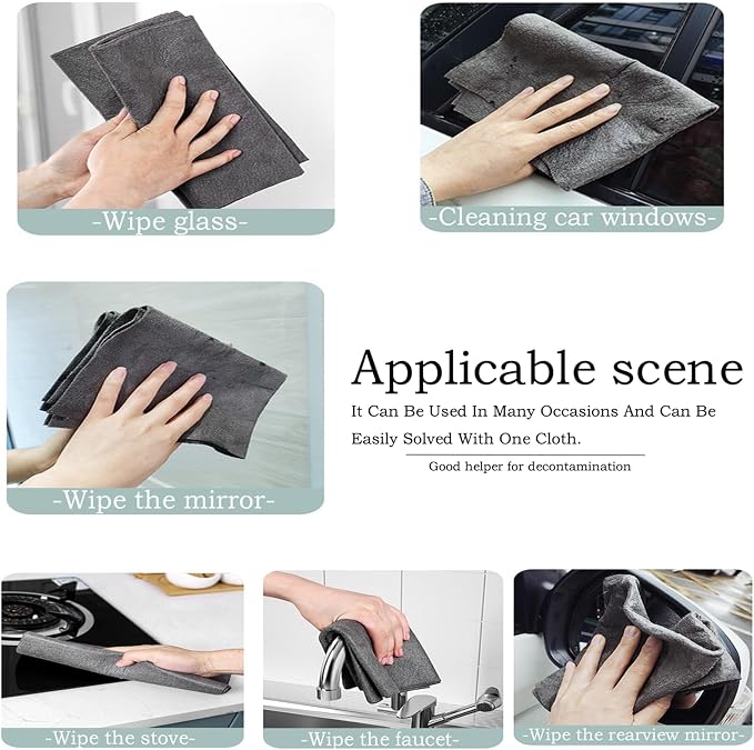 5pcs 9×7 Inches Real Magic Cloth Thickened Magic Cleaning Cloth Microfiber - Image 5
