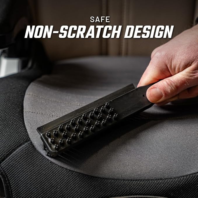 Slick Products Heavy-Duty Rubber Interior Hair Removal Brush – Automotive - Image 4