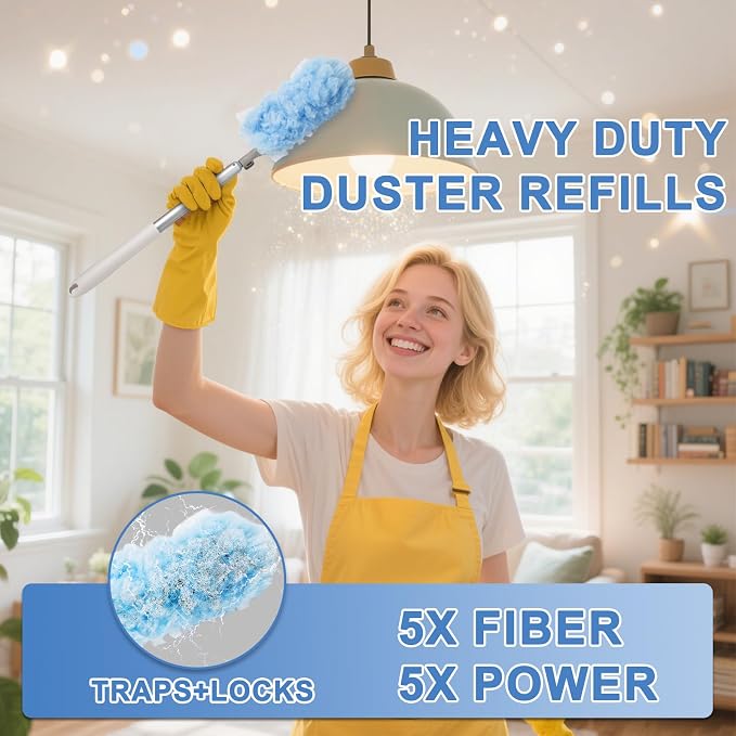 KeFanta Duster Refill Kit with 6 ft Super Extendable Handle Compatible with - Image 4