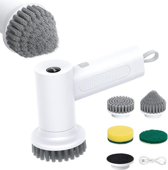 Electric Spin Scrubber, 2000 mAh Cordless Power Scrubber by StarVal