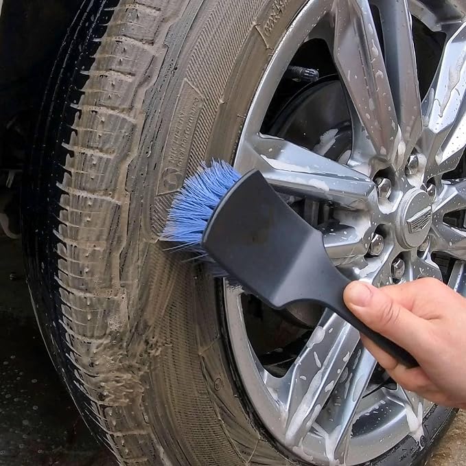 Wheel & Tire Brush Set for Car Rim Easy Dirt Removal Bristles - Image 6