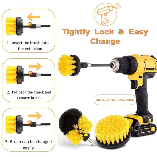 Drill Brush Set, Scrub Pads & Sponge - Image 6