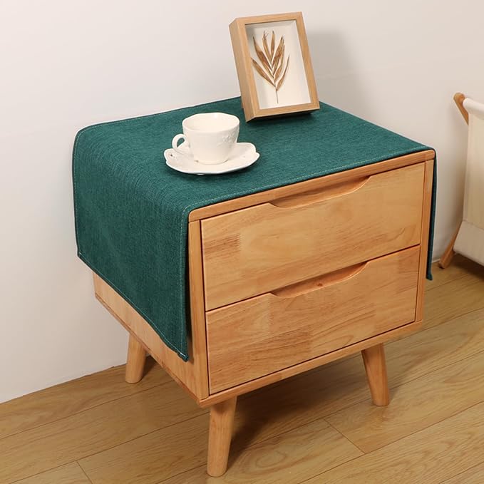 Small Bedside Tablecloth Table Dustcover End Tabletop Home Decoration Fabric by Tablecloth