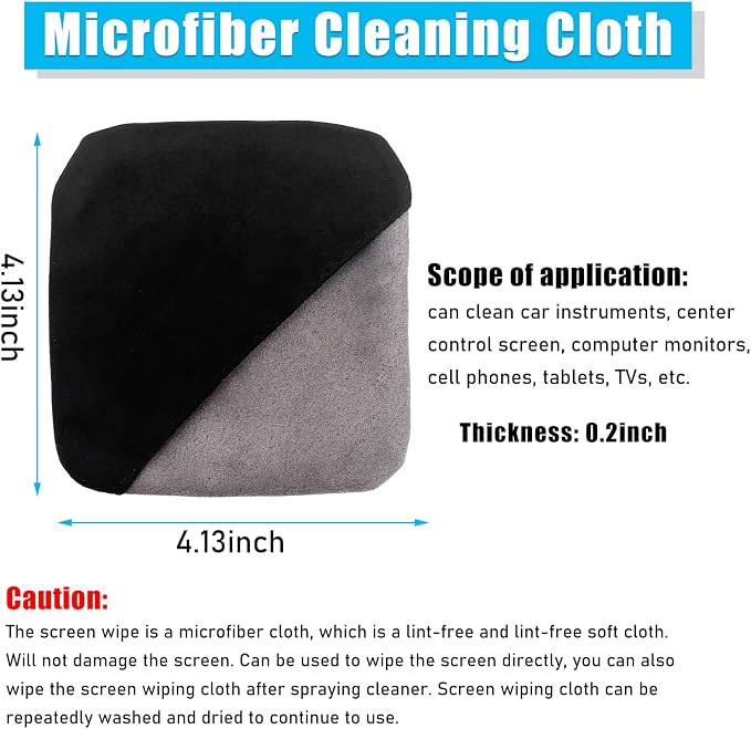 Car Screen Cleaner, Microfiber Auto Screen Cleaning Pad, Foldable Touch Screen - Image 2