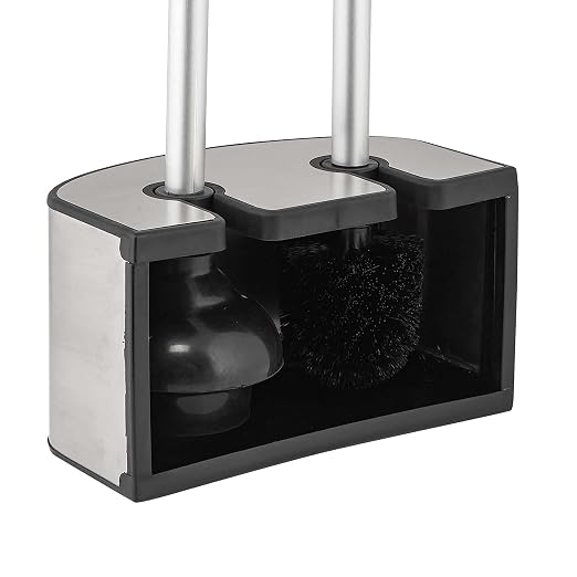 Bath Bliss 2-in-1 Toilet Brush and Plunger Set in Stainless Steel - Image 4