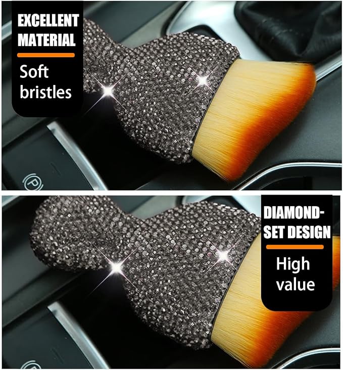 zipelo Auto Interior Dust Brush, Car Detailing Cleaning Brush - Image 5