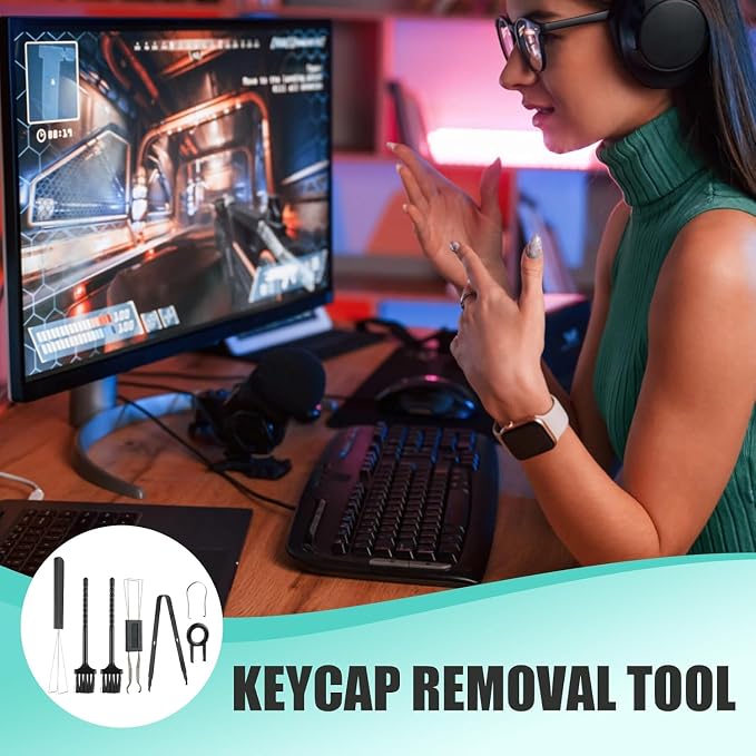 8 Piece Keyboard Keycap Remover, Switch Puller Set - Image 7