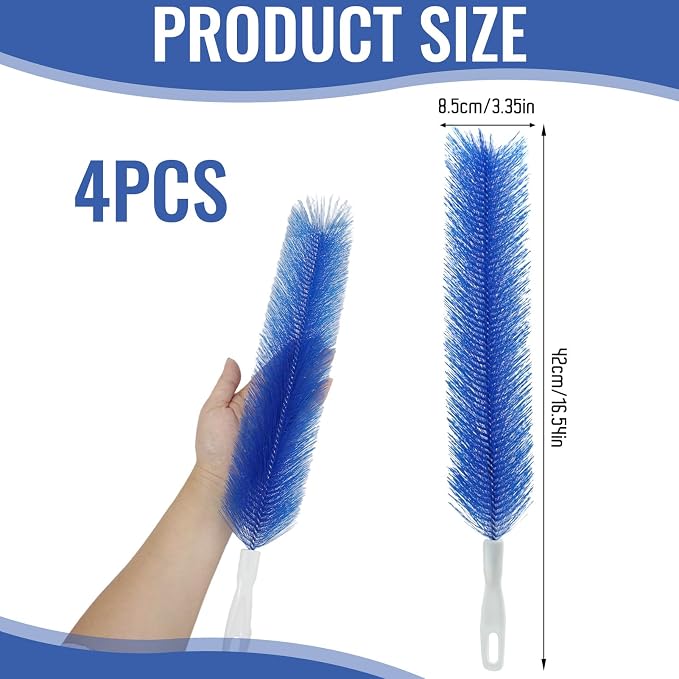 4 Pcs Bendable Microfiber Fan Cleaner Brush, Table&Stand Fans, Household Air - Image 2