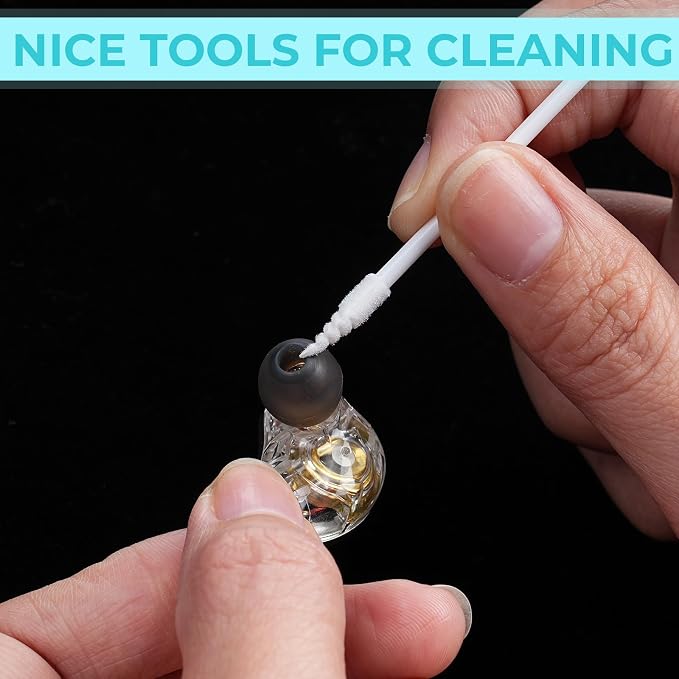Chinco 200 Pieces Cleaning Swab Sticks Sponge Foam Tip Swabs - Image 2