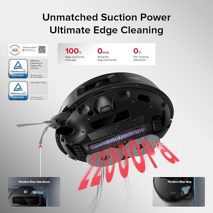 roborock Saros Z70 Robot Vacuum and Mop, OmniGrip Arm, AI-Powered, 000Pa Suction - Image 7