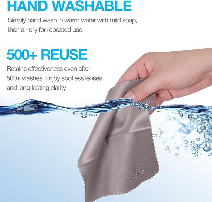 SmoTecQ Premium Microfiber Cleaning Cloths – Ultra-Soft, Scratch-Free Cloths - Image 4