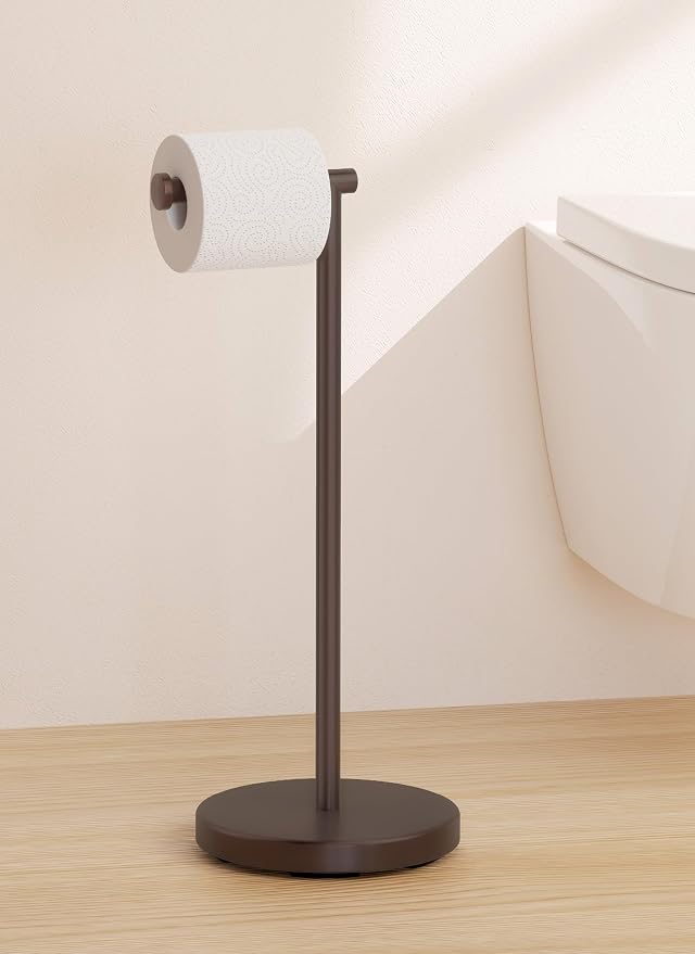 KES Bronze Toilet Paper Holder Stand, Toilet Roll Holder Free Standing by KES