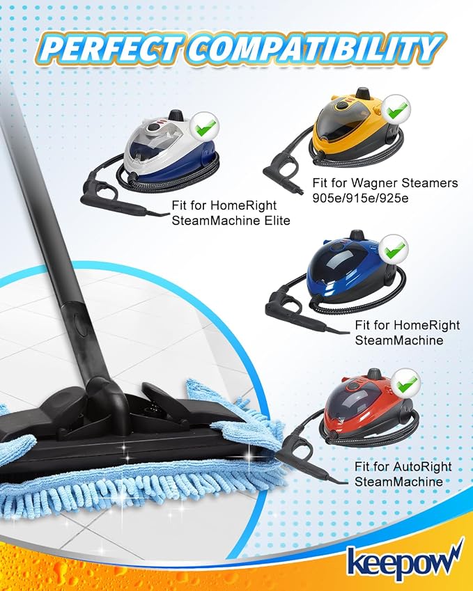 KEEPOW Reusable Microfiber Mop Pads Compatible - Image 2