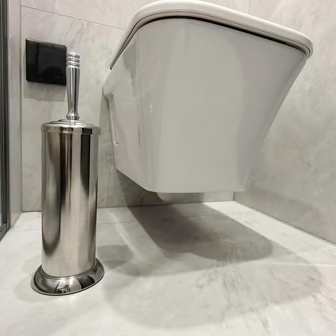 Silver Chrome Toilet Bowl Brush - Image 9