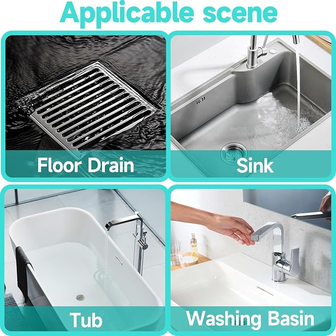 30 Pack Disposable Shower Drain Hair Catcher Shower Drain Mesh Stickers - Image 4