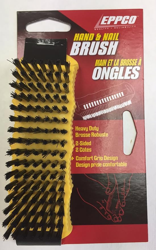 EPPCO Heavy Duty Two-Sided Hand and Nail Scrub Brush Fingernail Scrubber by EPPCO
