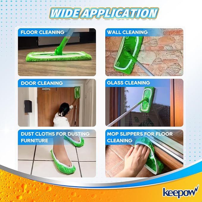 KEEPOW Reusable Microfiber Mop Pads - Image 2