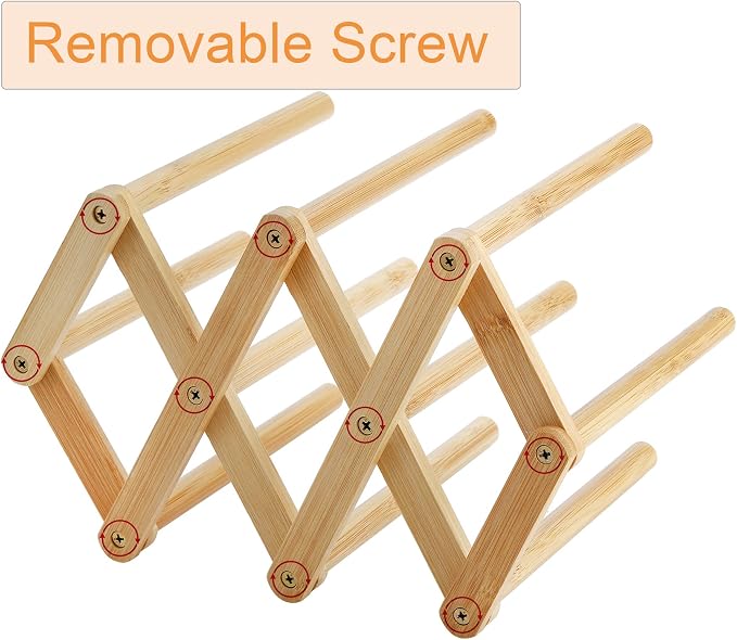 Yesland 2 Pack Wooden Bottle Drying Rack - Image 4
