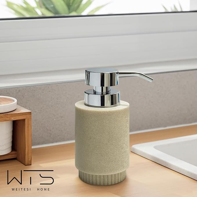Resin Soap Dispenser for Bathroom, Hand Lotion Liquid Dispenser Easy-to-Press - Image 6