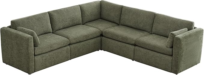 CHITA Oversized Modular Sectional Sofa Set, FSC Certified Extra Large 5 Seat V - Image 4