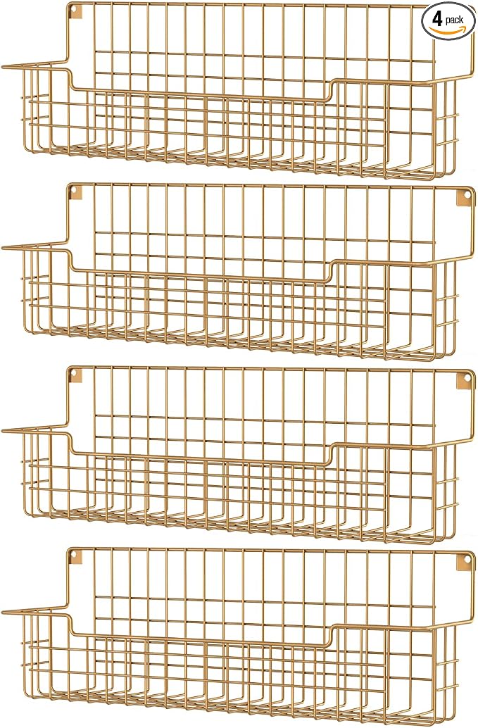 Spice Rack, Metal Spice Holder Shelf by AURIKAR