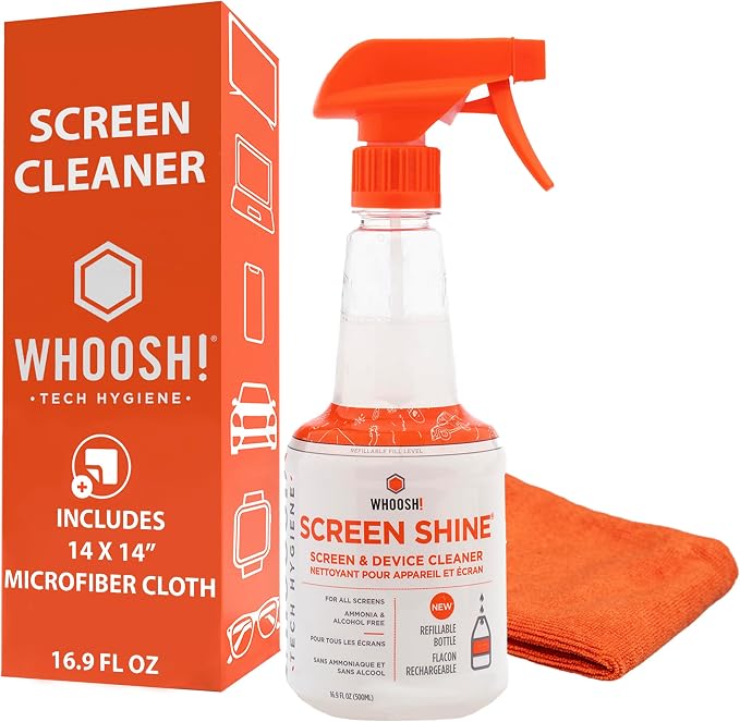 WHOOSH! Screen Shine Pro 16.9 fl oz Refillable Screen Cleaner by WHOOSH