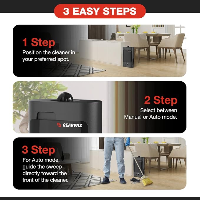 1400W Touchless Automatic Vacuum Dustpan – Motion Sensor Hands-Free Electric - Image 6