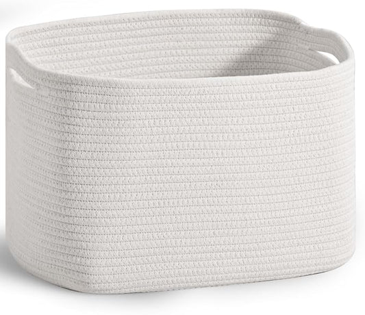 Woven Cotton Rope Storage Basket by ICERZCZ