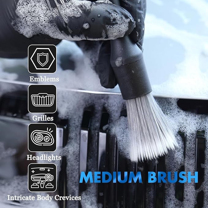 3PCS Car Detailing Brush Set - Image 4