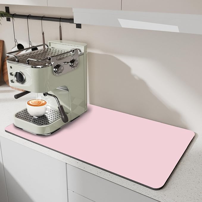 Dish Drying Mat for Kitchen, Coffee Station Pad Mats by BLESWIN