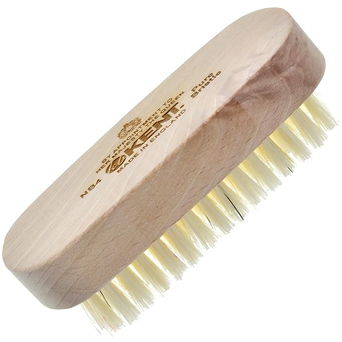 Kent NB4 Natural Bristle Fingernail Brush and Hand Scrub Brush by KENT