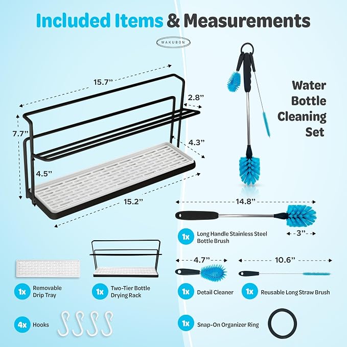 Bottle Drying Rack for Kitchen Countertop - Image 2